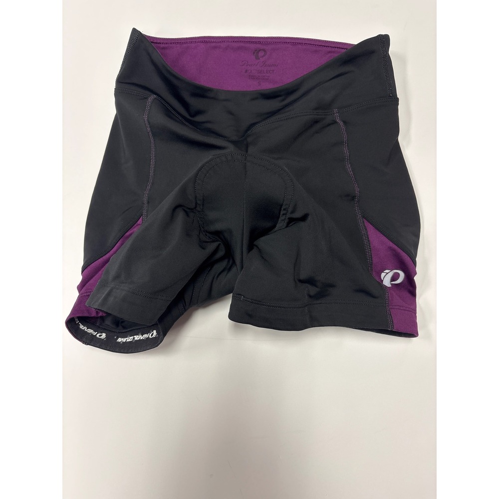 Pearl Izumi Select Cycling Shorts Womens Small Black Purple Padded Bike Shorts